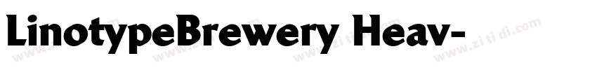 LinotypeBrewery Heav字体转换